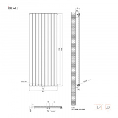 Радіатор Ideale Vittoria 11 9/1600/612 антрацит Михайлівка
