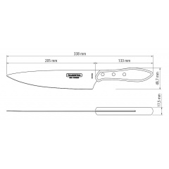 Нож для мяса Tramontina Barbecue Polywood 203 мм Красное дерево (6710923) Коломыя