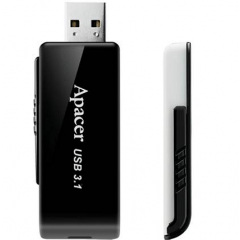 Flash Drive Apacer AH350 128GB (AP128GAH350B-1) Black (6360104) Кропивницький