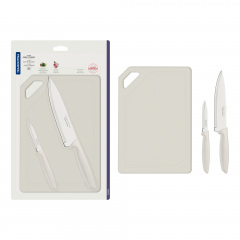 Набор ножей Tramontina Plenus 3 предмета Light grey (6747192) Черкаси