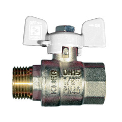 Кран шаровый KOER 1/2" ГШБ (KR.218.W) белый (KR0182) Винница