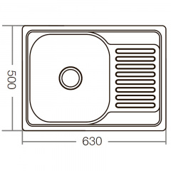 Мийка кухонна ZERIX Z6350-06-160D (ZM0562) Дніпро
