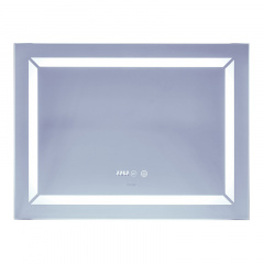 Зеркало Mixxus Light MR01-80x60 (часы, LED-подсветка, антизапотевание) (MI5998) Херсон