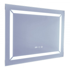 Зеркало Mixxus Light MR01-80x60 (часы, LED-подсветка, антизапотевание) (MI5998) Херсон