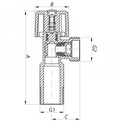 Кран кульовий KOER 1/2x3/4 (KR.511) (KR0102) Чернігів