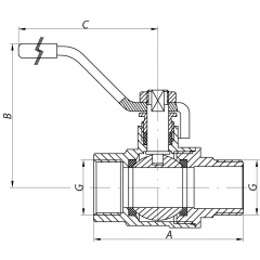 Кран кульовий KOER 3/4" ГШР (KR.215) (KR0044) Чернігів