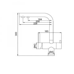 Змішувач для кухні з виходом для питної води KOER KB-72001-01 (KR3391) Київ