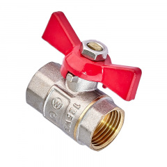 Кран кульовий Waterpro WP602-15FFW - 1/2" ГГМ (сталевий метелик) (WP3290) Ізюм