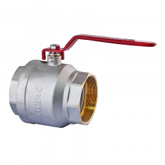 Кран кульовий Koer KR.214 - 4" FF ГГВ (ручка "важіль" червона) (KR4952) Запоріжжя