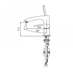 Змішувач на борт ванни KOER KB-43007-01 на 3 отвори (Колір хром) (KR3452) Львів