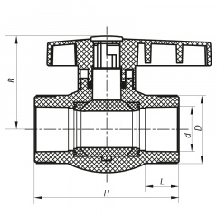 Кран кульовий PPR КШ для хол. води 32 (KOER K0084.PRO) (KP0101) Київ
