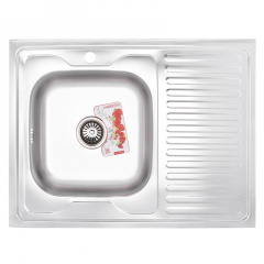 Мийка кухонна ZERIX Z8060L-06-160MD MICRO DECOR (ZS0603) Львів