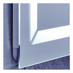 Зеркало Mixxus Light MR01-90x70 (часы, LED-подсветка, антизапотевание) (MI5999) Черновцы