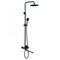 Душова колона з змішувачем Zerix DAX-006-J-35cm Black (нерж. сталь) (ZX4829) Житомир