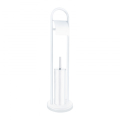Єрш для підлоги з папероутримувачем ZERIX KIT ME04 White (ZX4643) Київ