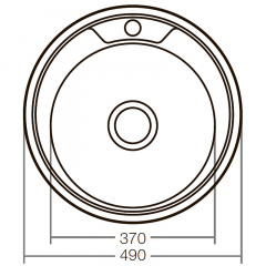 Мийка кухонна ZERIX Z490-08-180D decor (ZX1585) Полтава