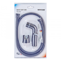 Набір для гігієнічного душу Mixxus Bidet SET-001 Black (шланг 1,2м) (LE2774) Чернівці