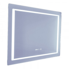 Дзеркало Mixxus Style MR03-90x70 (годинник, LED-підсвічування, антизапотівання) (MI6007) Кам'янське