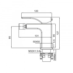 Змішувач для біде Koer KB-20010-05 (Колір чорний) (KR3481) Чернівці