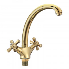 Змішувач для кухні MIXXUS Premium Retro 273 Gold (MI5851) Миколаїв