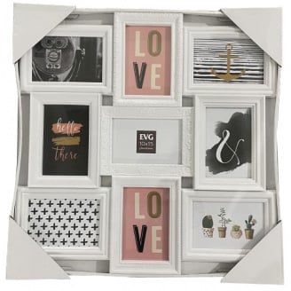 Мультирамка EVG INNO ZB-9-5353 COLLAGE 9 52 х 52 х 2.5 см WHITE (6812239)
