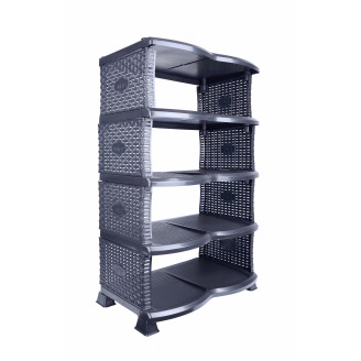 Етажерка для взуття Violet House Еко Black Роттанг (6700597)