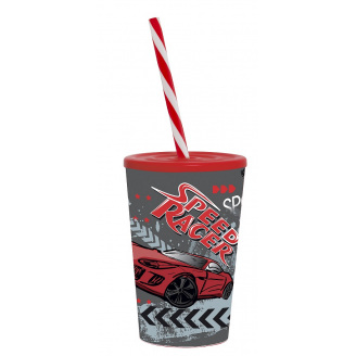 Стакан с трубочкой Herevin Speed Race 0.34 л (161914-010P) (6917967)