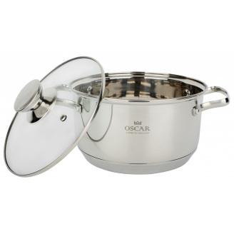 Кастрюля Oscar Grand 3.15 л 20 см Хром (6620358)