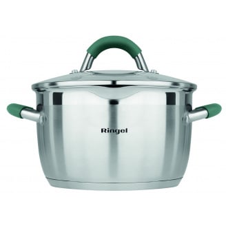 Кастрюля RINGEL Expert 22 см 4.6л Хром (6723693)
