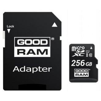 Карта пам'яті GoodRam microSDXC 256GB UHS-I (M1AA-2560R12) + адаптер SD (6570508)