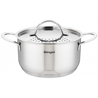 Кастрюля RINGEL Besser 4.2 л 22 см Хром (6869644)