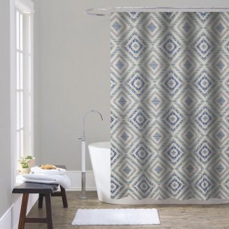 Штора для ванної з поліестеру Zerix SCT-011-180x180 (Візерунок 