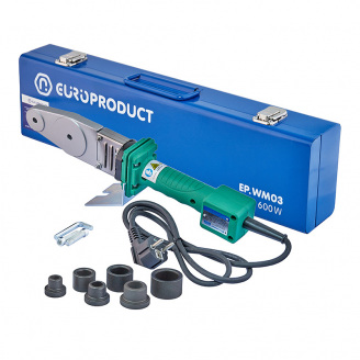 Паяльник для труб PPR Europroduct EP.WM03 (плоскі насадки) 20/32mm (EP6093)