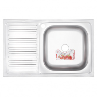 Мойка кухонная ZERIX Z8050R-08-180E SATIN (ZS0600)
