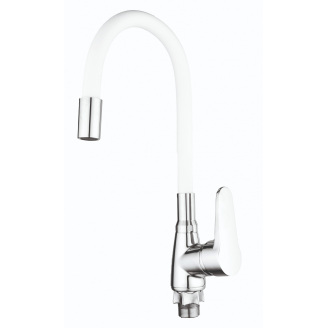 Смеситель для кухни Mixxus Elvis 014 Nut Refl White без подводки MI6309