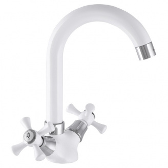 Смеситель для кухни MIXXUS OMEGA 275 Белый (MI2767)