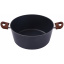 Кастрюля классическая с крышкой Bravo Chef 24 см 4.1 л Черный (6859888) Ивано-Франковск