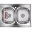 Мийка кухонна ZERIX Z8060B-08-180MD DOUBLE (micro decor) (ZS0611) Чернігів