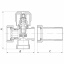 Кран триходовий 3/4x3/4x3/4 KOER KR.521 (KR0148) Чернігів