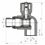 Кран радіаторний 20x1/2 кутовий PPR KOER K0157.PRO (KP0201) Херсон