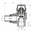 Кран термостатичний кутовий PPR 25x3/4 KOER K0150.PRO (KP0190) Харків