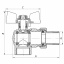 Кран с американкой 1/2" (KOER KR.228.W) угловой белый (KR0099) Херсон