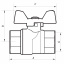 Кран шаровий 3/4" ГГБ (NF.711) NOLF (NF2943) Ізюм