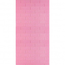 Самоклеющаяся 3D панель под розовый кирпич Sticker Wall 3080х700х3мм