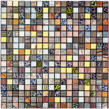 Самоклеющаяся алюминиевая плитка Sticker Wall 300х300х3 мм Разноцветный (SW-00001925)