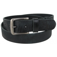 Ремень мужской винтажный кожаный Skipper 1505-38 3.8 см Черный