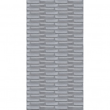 Самоклеющаяся 3D панель кладка серебро Sticker Wall 3080х700х5мм