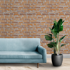 Самоклеюча декоративна 3D панель під катеринославську цеглу в рулоні 3D Loft 3080x700x3 мм Рудий Суми