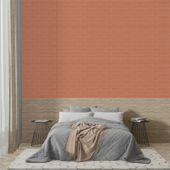 Панель стінова 3D Sticker Wall 700х770х2 мм Пудровий (D) SW-00001907 Городок