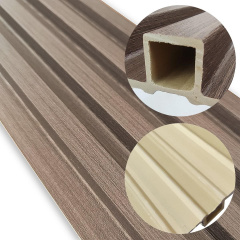 Декоративна стінова рейка Sticker Wall 160*23*3000мм (D) SW-00001538 Коричнева Новомосковськ